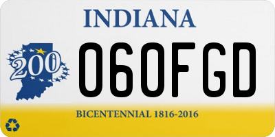 IN license plate 060FGD