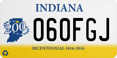 IN license plate 060FGJ