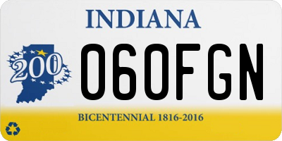IN license plate 060FGN