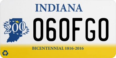 IN license plate 060FGO