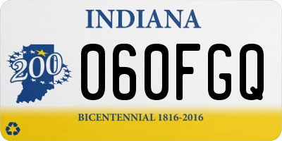 IN license plate 060FGQ