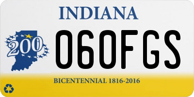 IN license plate 060FGS