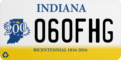 IN license plate 060FHG