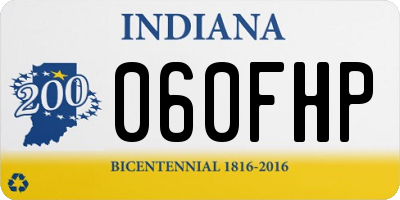 IN license plate 060FHP