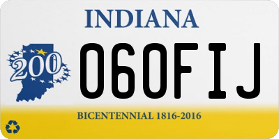 IN license plate 060FIJ