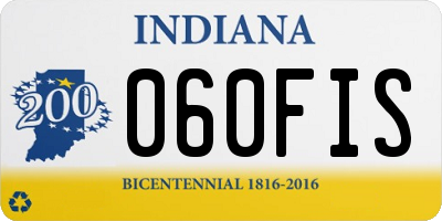 IN license plate 060FIS