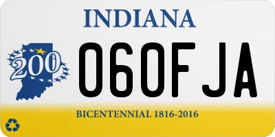 IN license plate 060FJA