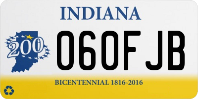 IN license plate 060FJB