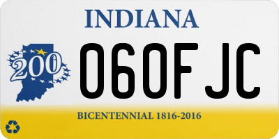 IN license plate 060FJC
