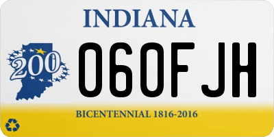 IN license plate 060FJH
