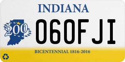 IN license plate 060FJI