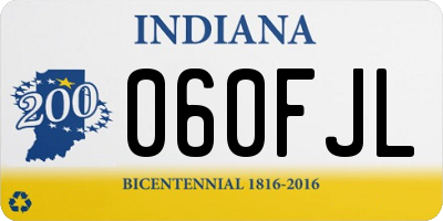 IN license plate 060FJL