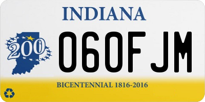 IN license plate 060FJM
