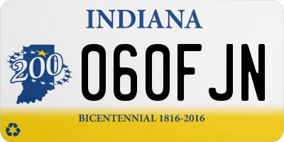 IN license plate 060FJN