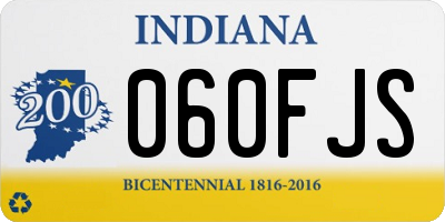 IN license plate 060FJS