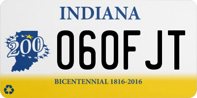 IN license plate 060FJT