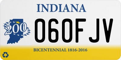 IN license plate 060FJV