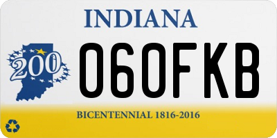 IN license plate 060FKB