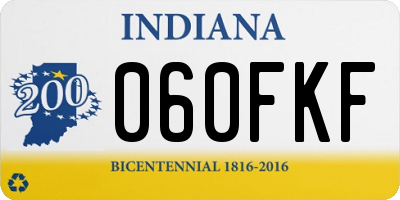 IN license plate 060FKF