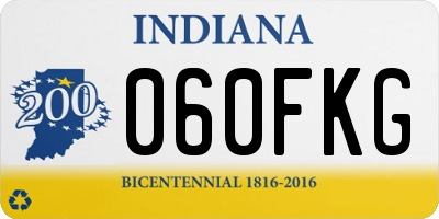 IN license plate 060FKG