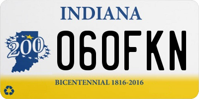 IN license plate 060FKN