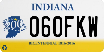 IN license plate 060FKW