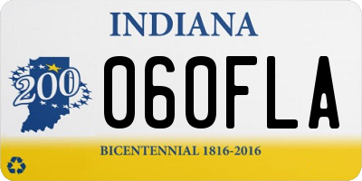 IN license plate 060FLA
