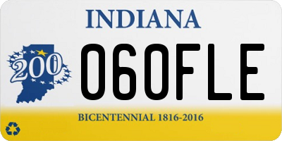 IN license plate 060FLE