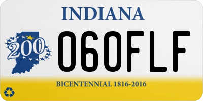 IN license plate 060FLF