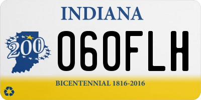 IN license plate 060FLH