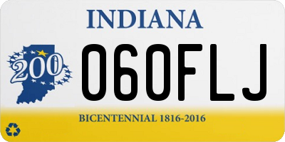IN license plate 060FLJ