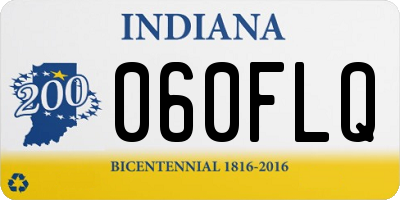 IN license plate 060FLQ
