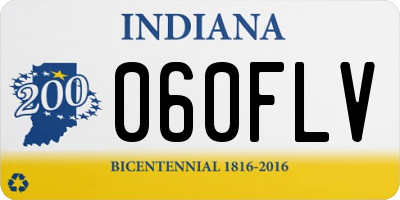 IN license plate 060FLV