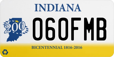 IN license plate 060FMB