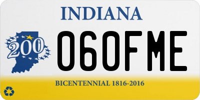 IN license plate 060FME