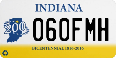 IN license plate 060FMH