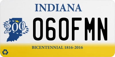 IN license plate 060FMN