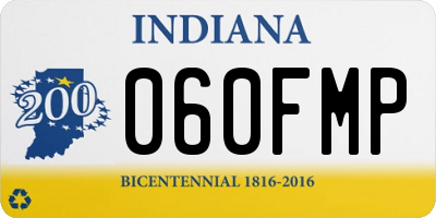 IN license plate 060FMP