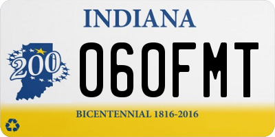 IN license plate 060FMT