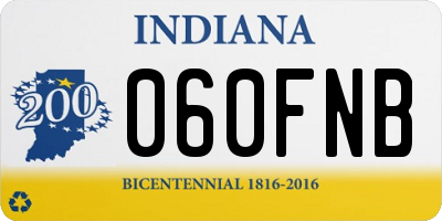 IN license plate 060FNB