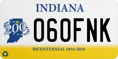 IN license plate 060FNK