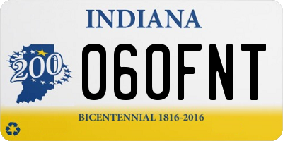 IN license plate 060FNT