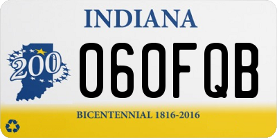 IN license plate 060FQB