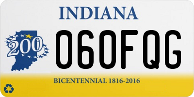 IN license plate 060FQG