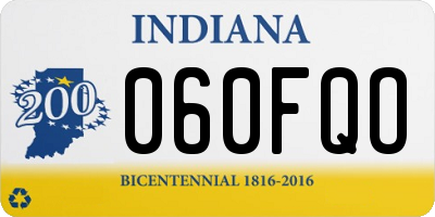 IN license plate 060FQO