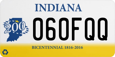 IN license plate 060FQQ
