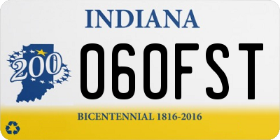 IN license plate 060FST