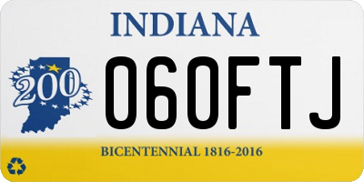 IN license plate 060FTJ
