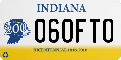 IN license plate 060FTO