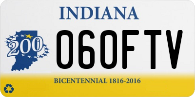 IN license plate 060FTV